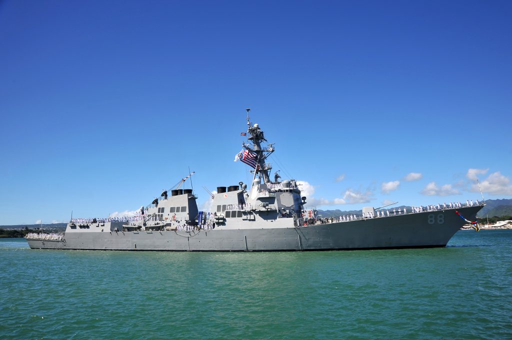 USS Preble to be first US Navy destroyer equipped with counter-UAS ...